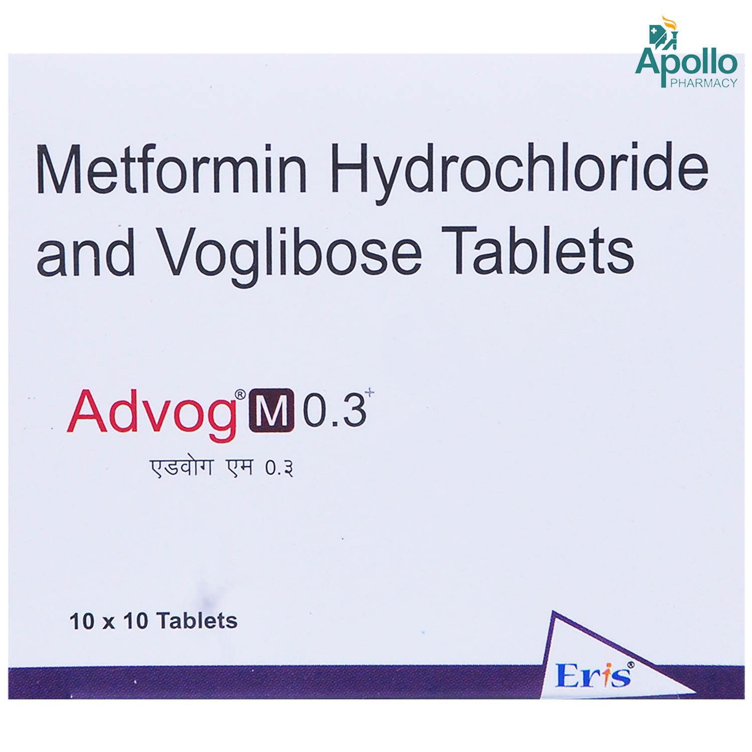Buy Advog M 0.3+ Tablet 10's Online