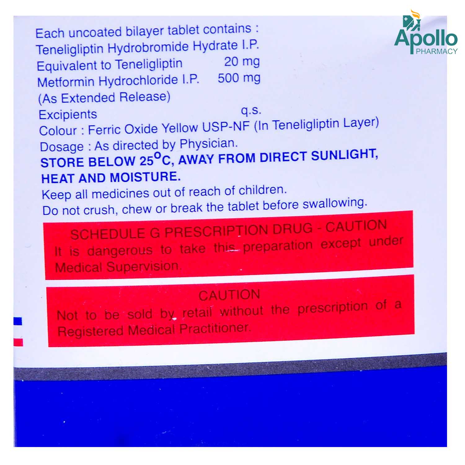 Afoglip M 500 Tablet 10's, Pack of 10 TABLETS Afoglip M 500 Tablet 10's, Pack of 10 TABLETS