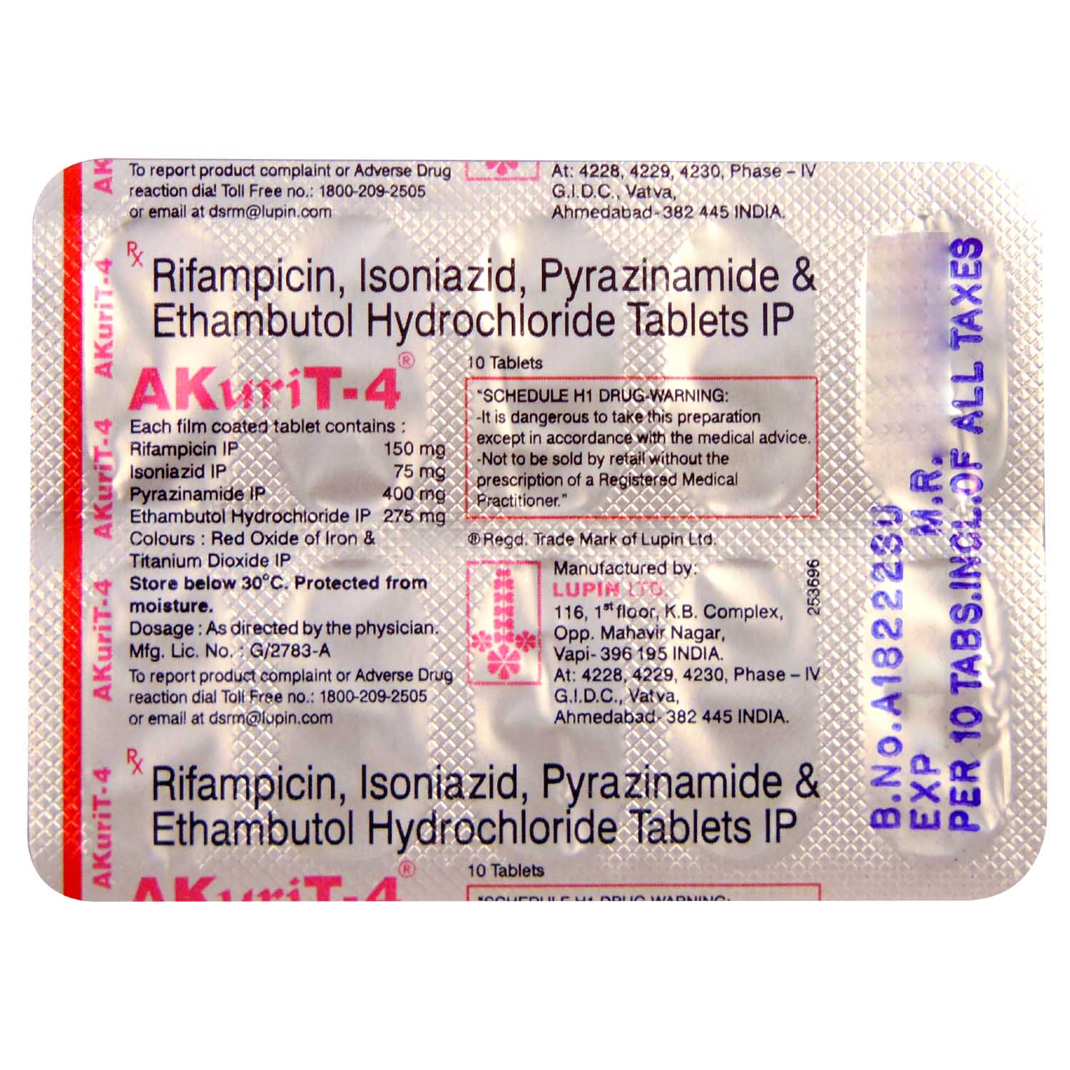 Akurit-4 Tablet 10's, Pack of 10 Akurit-4 Tablet 10's, Pack of 10