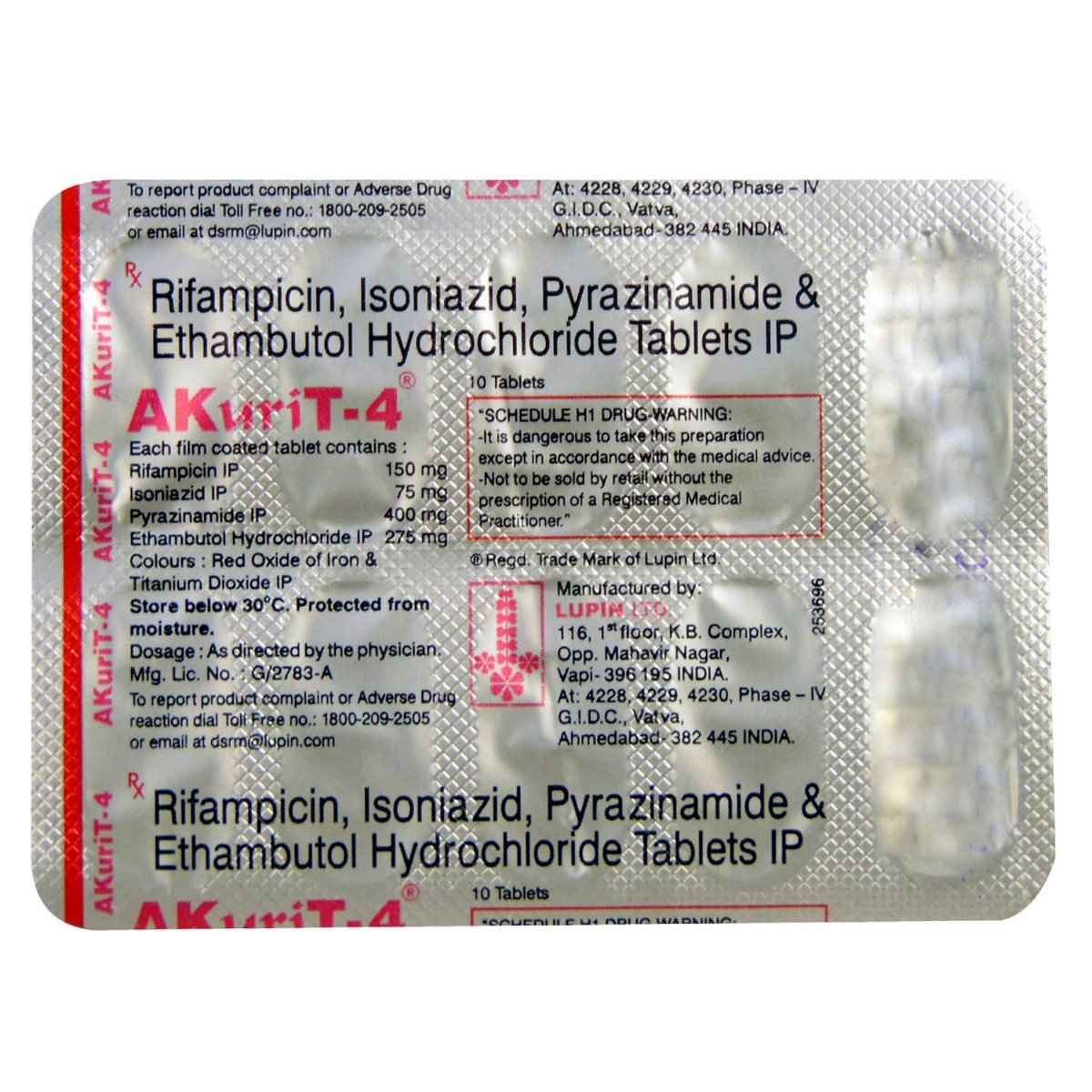 Akurit-4 Tablet 10's, Pack of 10 Akurit-4 Tablet 10's, Pack of 10