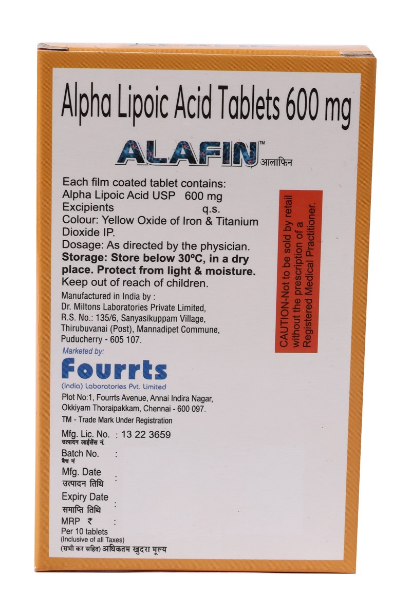 Alafin Tablet 10's, Pack of 10 TABLETS Alafin Tablet 10's, Pack of 10 TABLETS