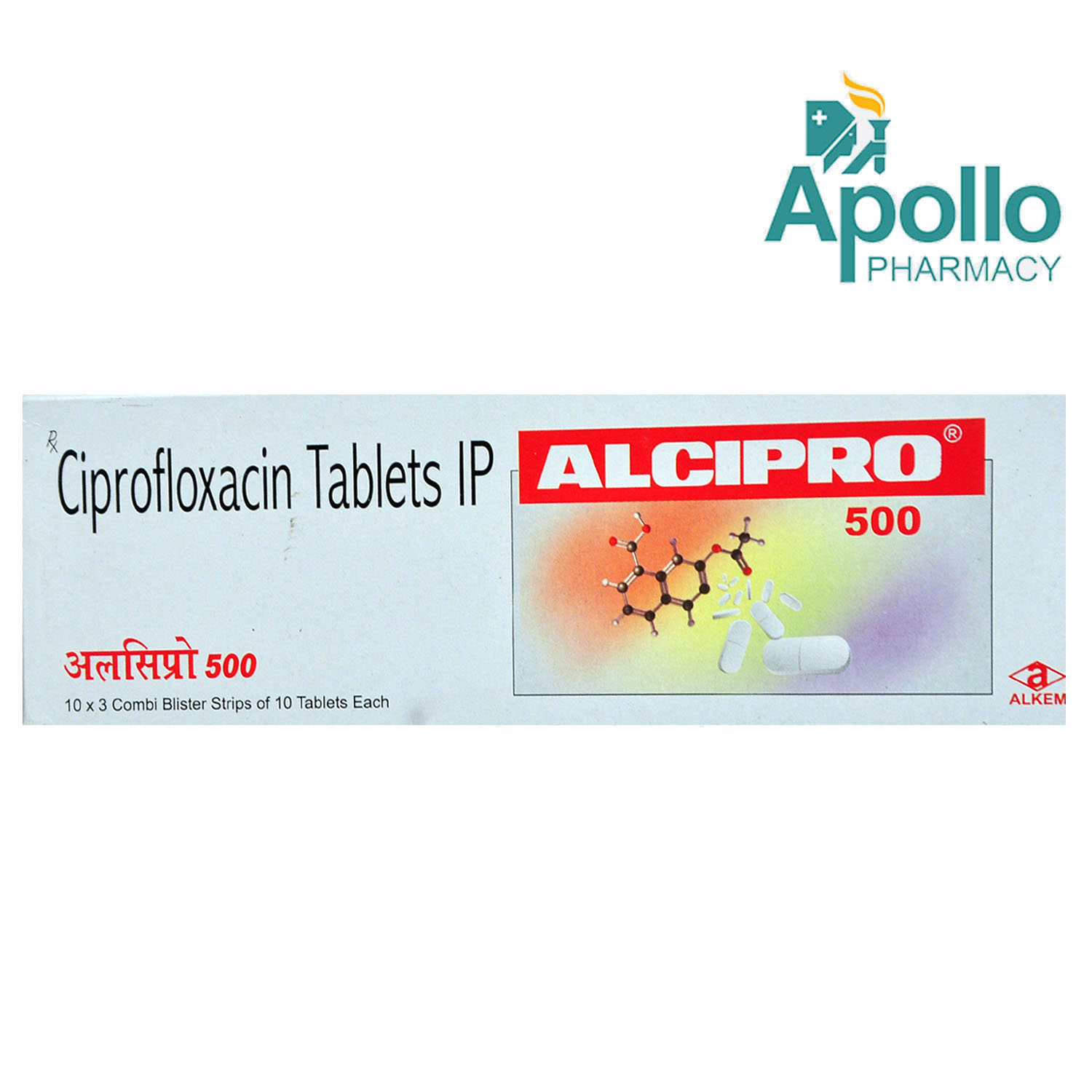 Alcipro 500 mg Tablet 10's, Pack of 10 TabletS Alcipro 500 mg Tablet 10's, Pack of 10 TabletS