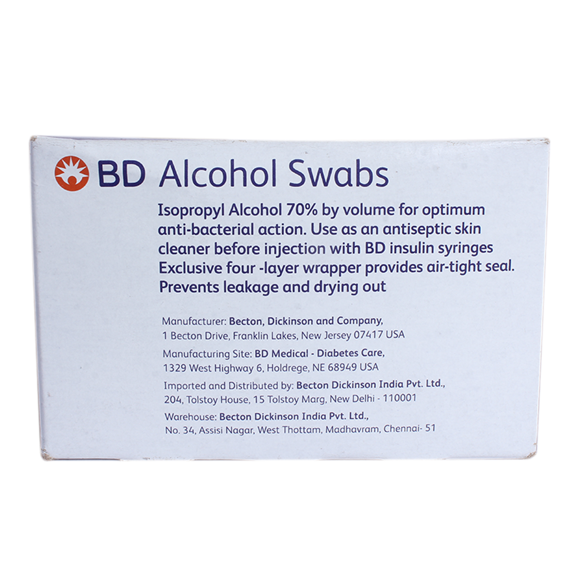 Bd Alcohol Swabs S Price Uses Side Effects Composition Apollo