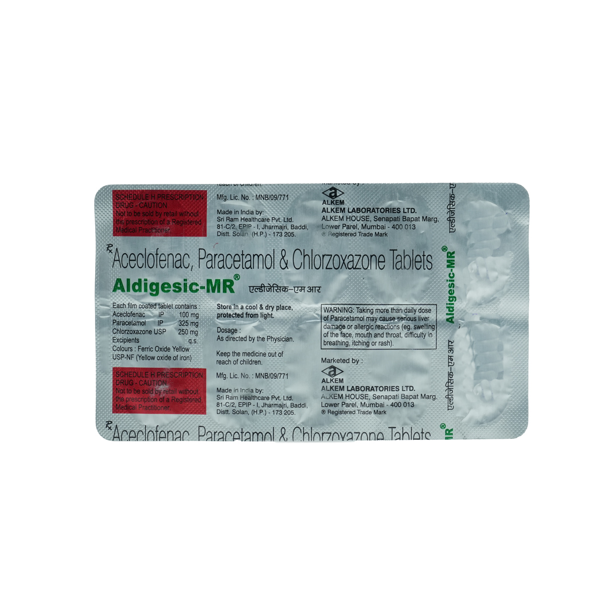 Buy Aldigesic MR Tablet 10's Online