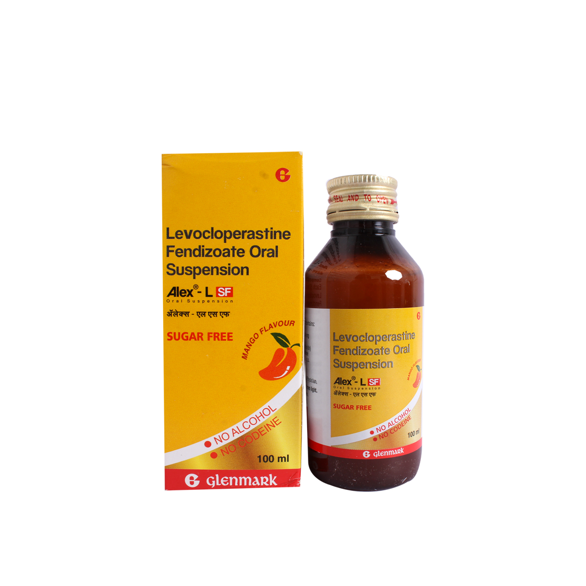 Alex-L SF Mango Flavour Oral Suspension 100 ml, Pack of 1 Syrup Alex-L SF Mango Flavour Oral Suspension 100 ml, Pack of 1 Syrup