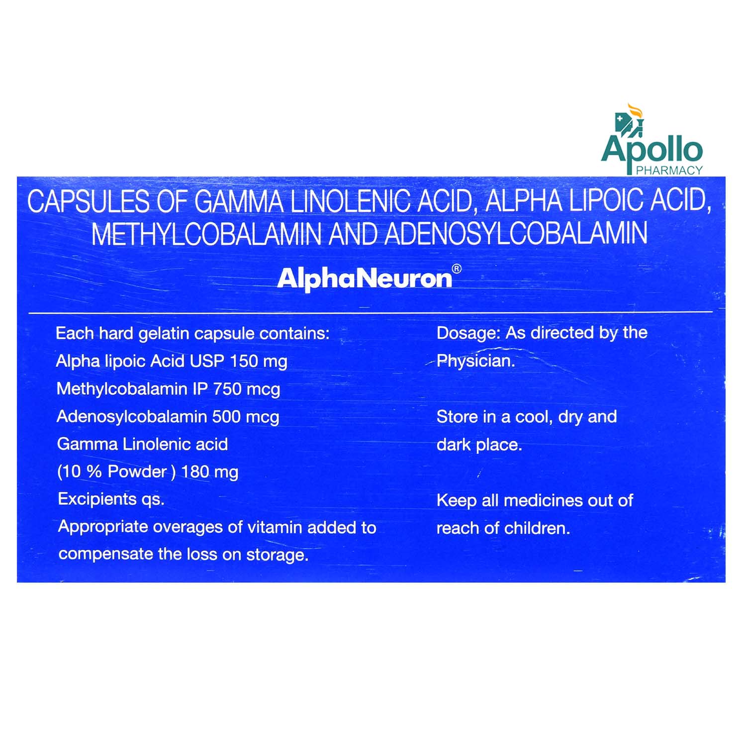 Alphaneuron Capsule 10's, Pack of 10 CAPSULES Alphaneuron Capsule 10's, Pack of 10 CAPSULES