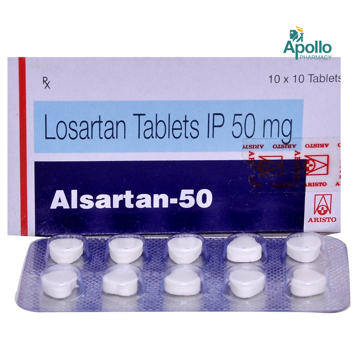 Alsartan-50 Tablet 10's, Pack of 10 TABLETS Alsartan-50 Tablet 10's, Pack of 10 TABLETS