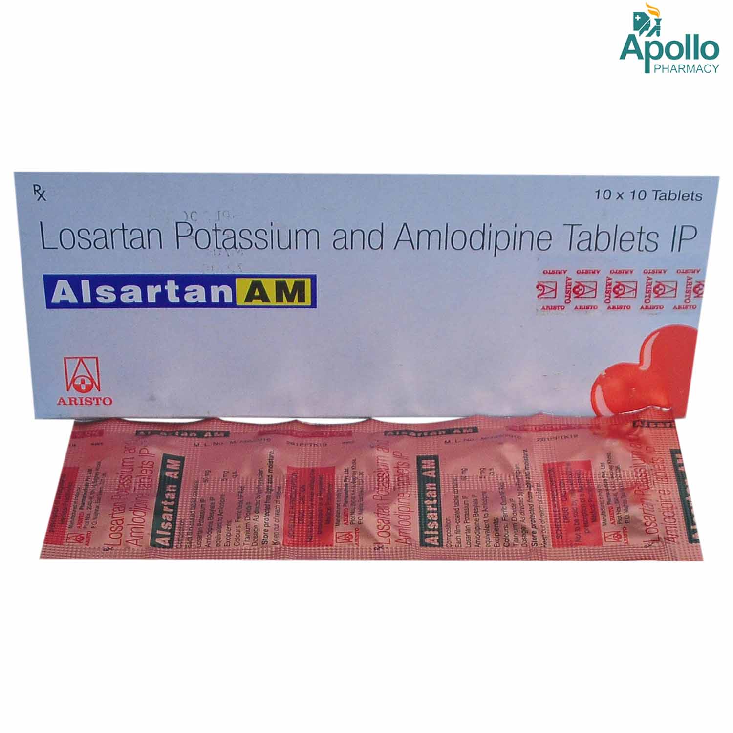 Alsartan AM Tablet 10's, Pack of 10 TABLETS Alsartan AM Tablet 10's, Pack of 10 TABLETS