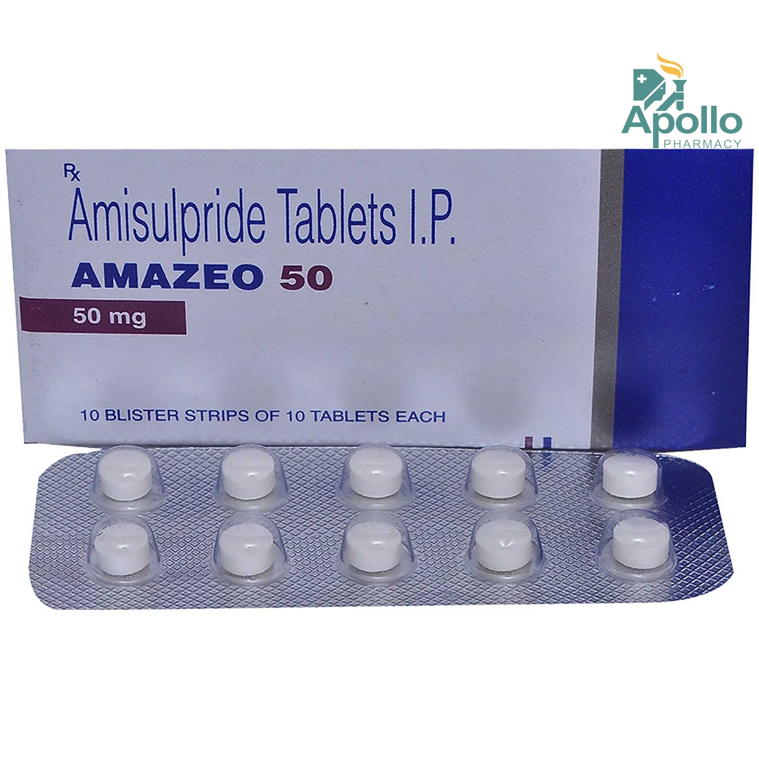 Amazeo 50 Tablet 10's, Pack of 10 TabletS Amazeo 50 Tablet 10's, Pack of 10 TabletS