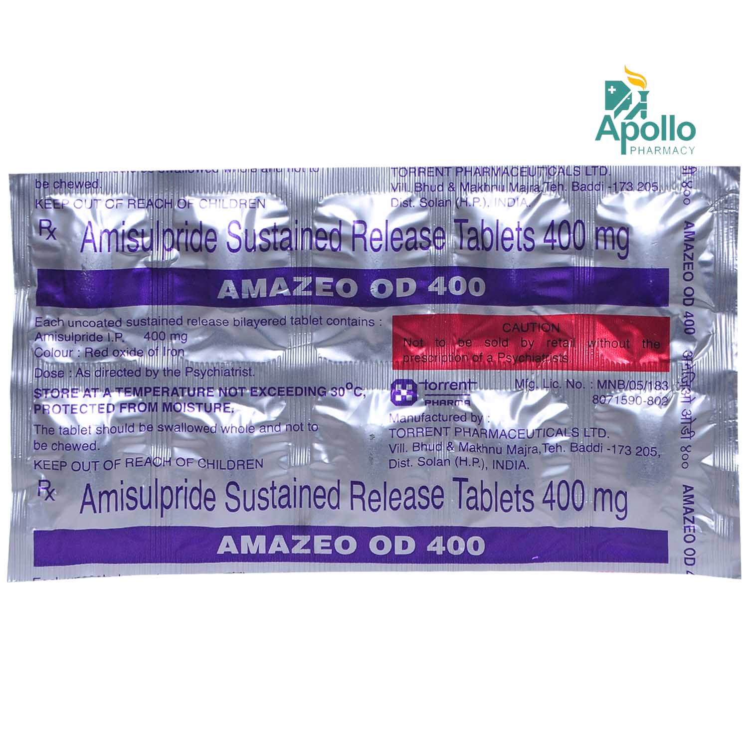 Amazeo OD 400 Tablet 10's, Pack of 10 TABLETS Amazeo OD 400 Tablet 10's, Pack of 10 TABLETS