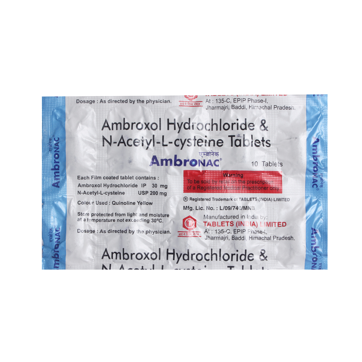 Buy Ambronac Tablet 10's Online