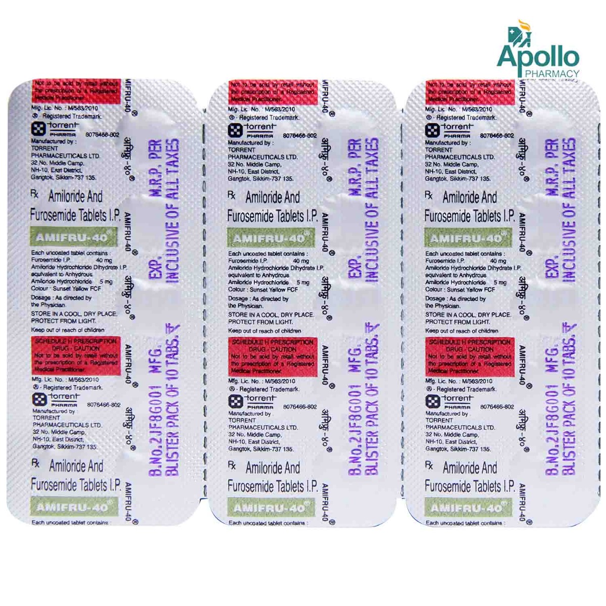 Amifru 40 Tablet 10's, Pack of 10 TABLETS Amifru 40 Tablet 10's, Pack of 10 TABLETS