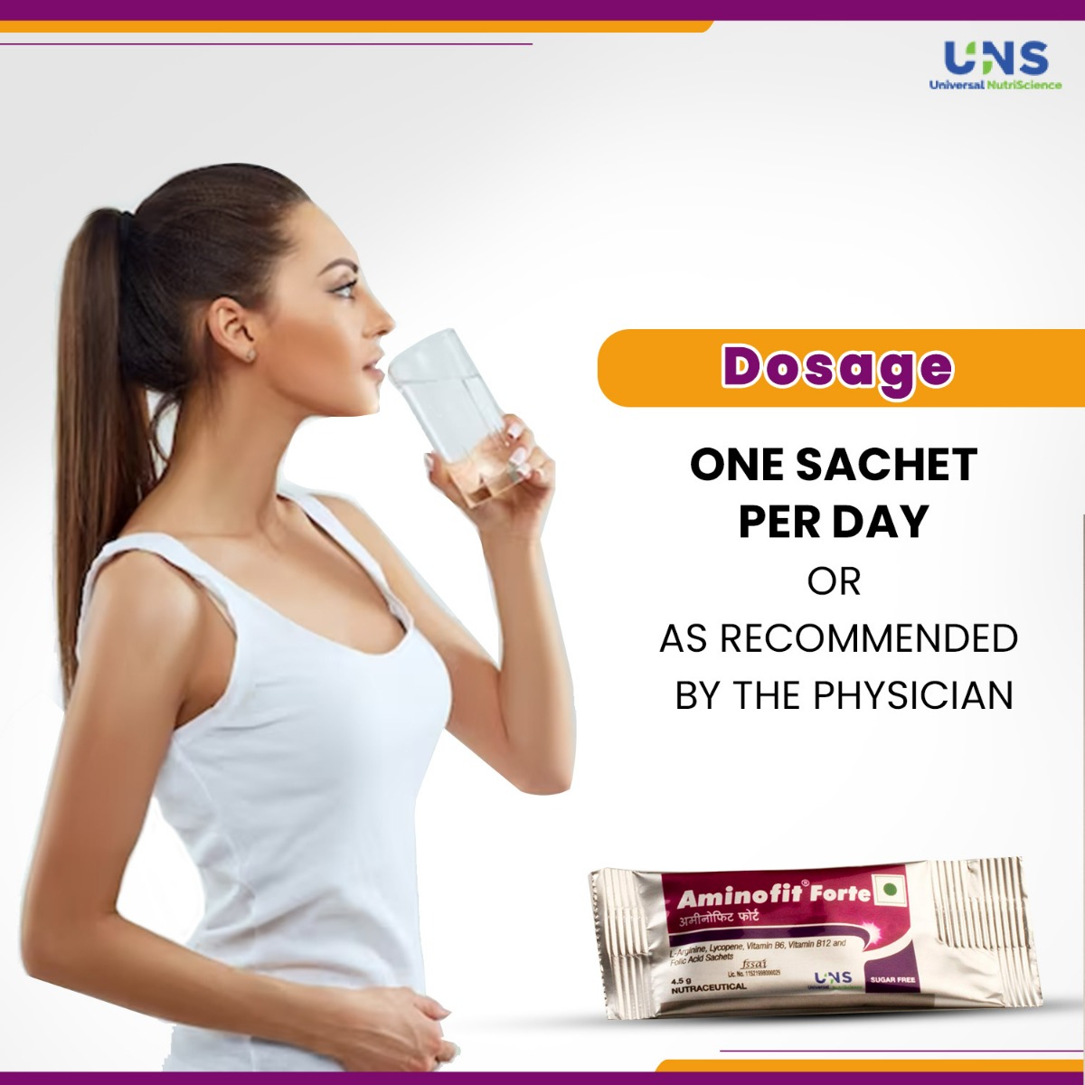 Aminofit Forte Sachet Orange 4.5 gm, Pack of 1 SACHETS Aminofit Forte Sachet Orange 4.5 gm, Pack of 1 SACHETS