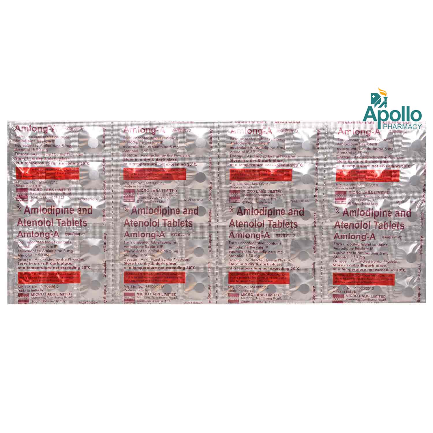 Amlong-A 5/50 Tablet 15's, Pack of 15 TABLETS Amlong-A 5/50 Tablet 15's, Pack of 15 TABLETS