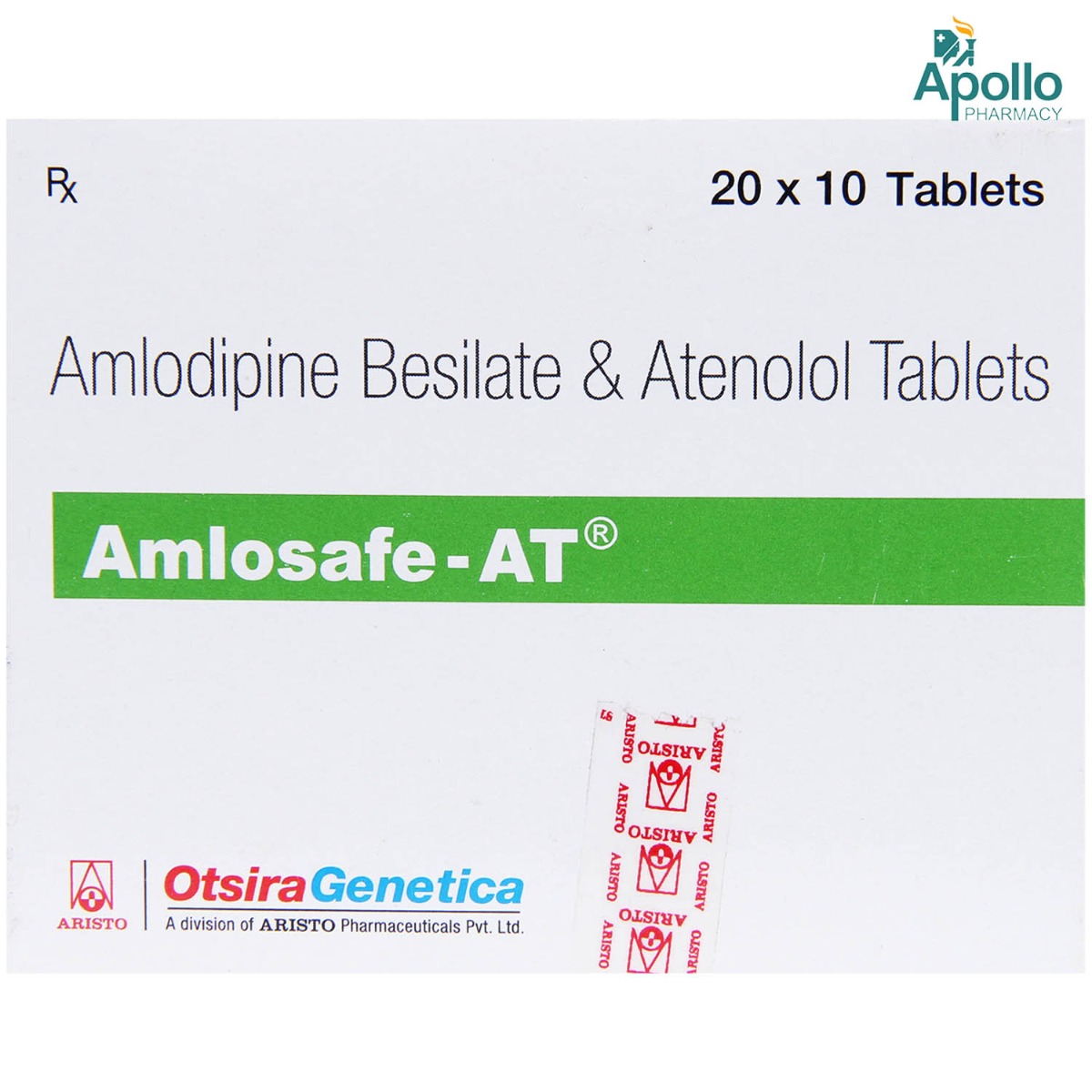 Amlosafe AT 5/50 Tablet 10's, Pack of 10 TABLETS Amlosafe AT 5/50 Tablet 10's, Pack of 10 TABLETS