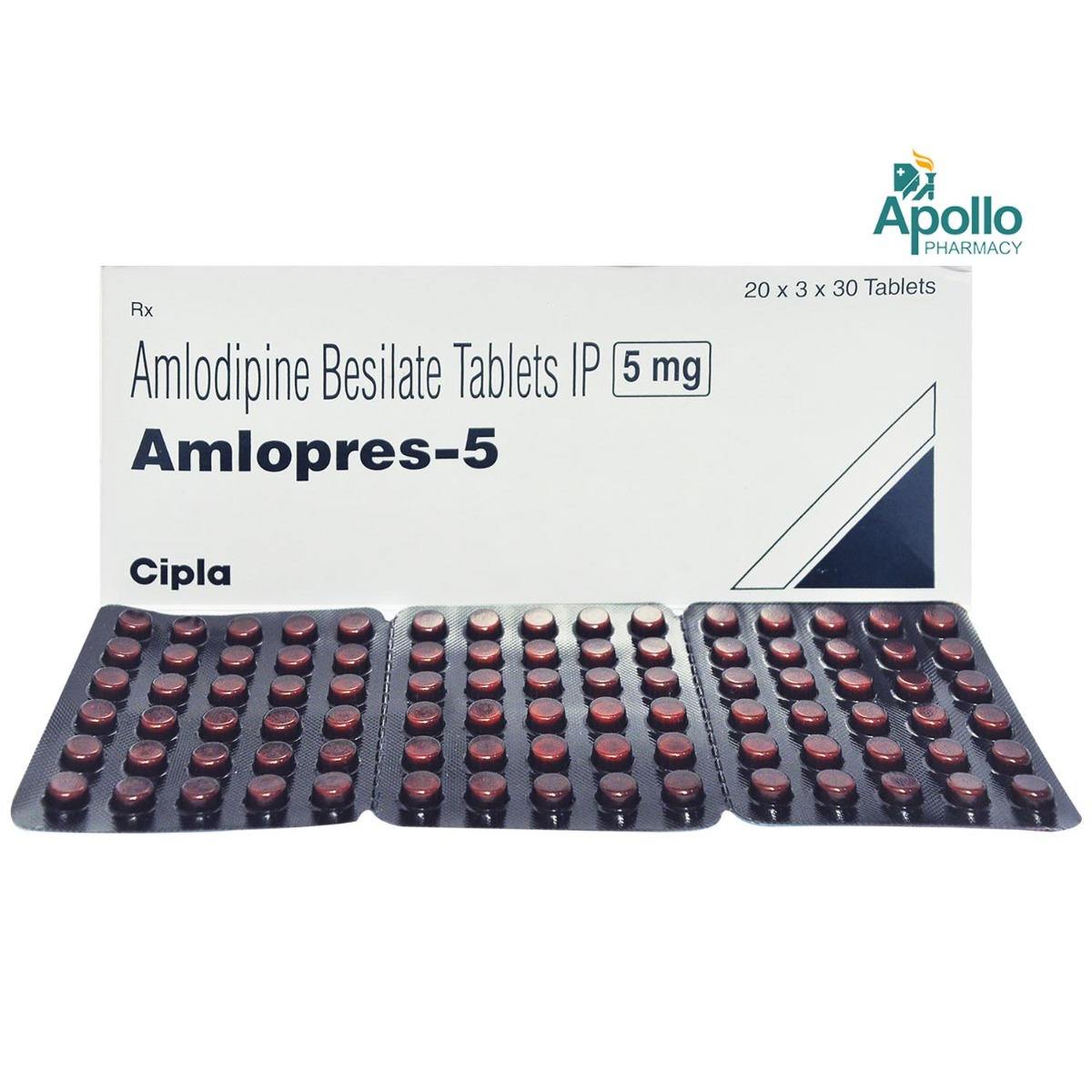Amlopres-5 Tablet 30's, Pack of 30 TABLETS Amlopres-5 Tablet 30's, Pack of 30 TABLETS