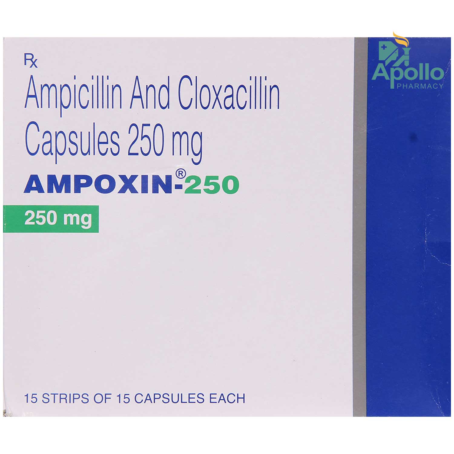 Ampoxin 250 Capsule 15's, Pack of 15 CAPSULES Ampoxin 250 Capsule 15's, Pack of 15 CAPSULES