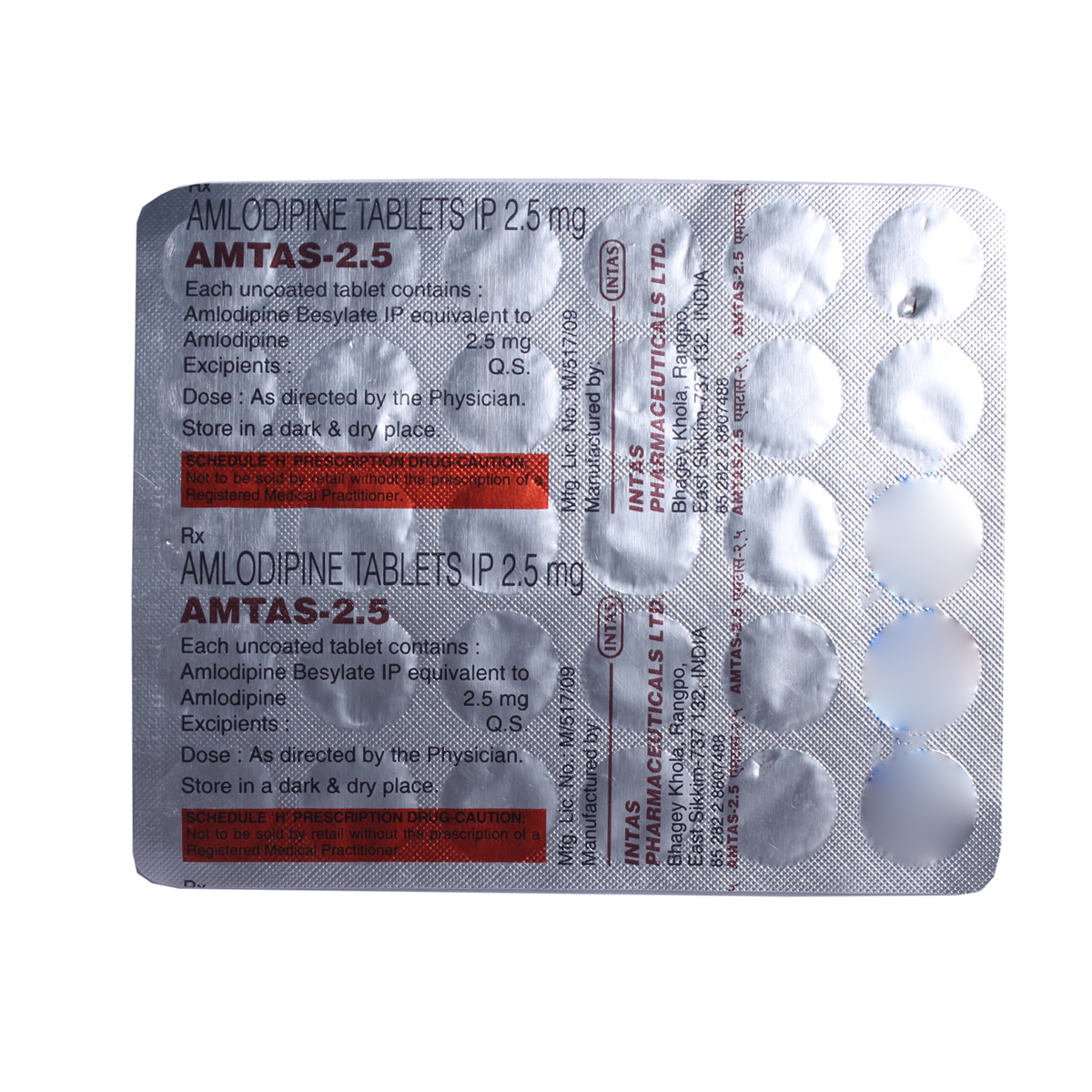 Amtas 2.5 Tablet 30's, Pack of 30 TABLETS Amtas 2.5 Tablet 30's, Pack of 30 TABLETS