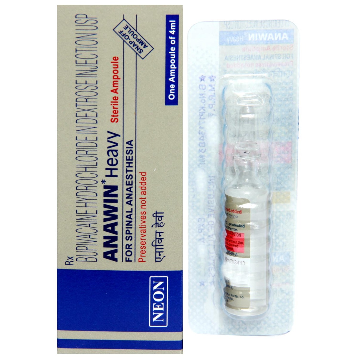 Anawin Heavy 5% Injection 4 ml, Pack of 1 INJECTION Anawin Heavy 5% Injection 4 ml, Pack of 1 INJECTION