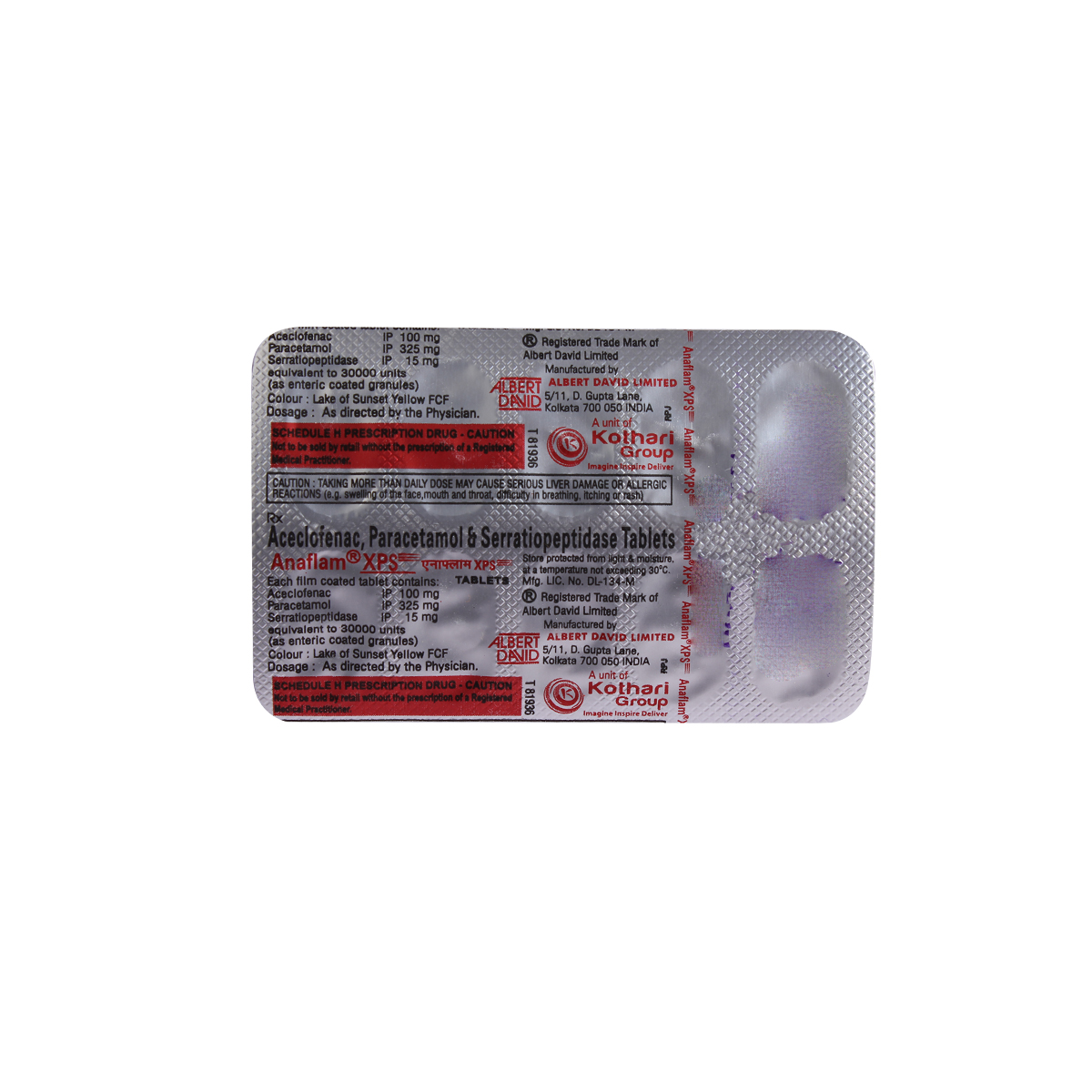 Anaflam XPS Tablet 10's, Pack of 10 TabletS Anaflam XPS Tablet 10's, Pack of 10 TabletS