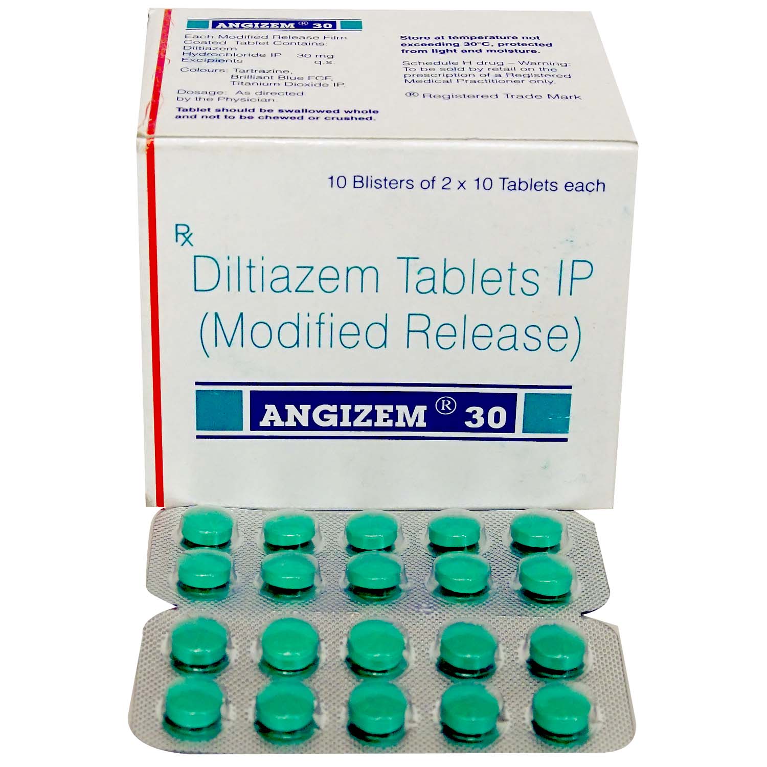 Buy Angizem 30 Tablet 10's Online