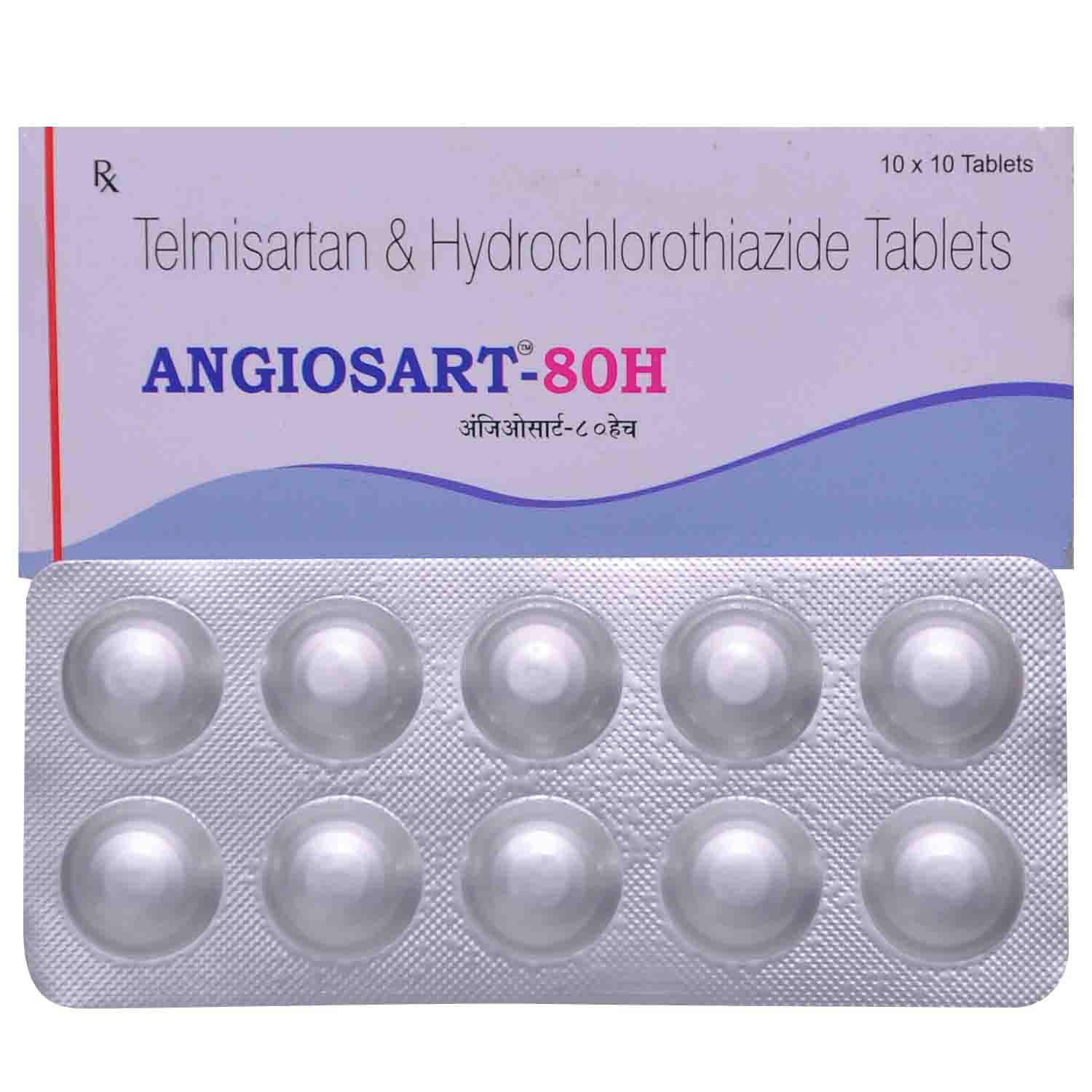 Angiosart 80H Tablet 10's, Pack of 10 Angiosart 80H Tablet 10's, Pack of 10