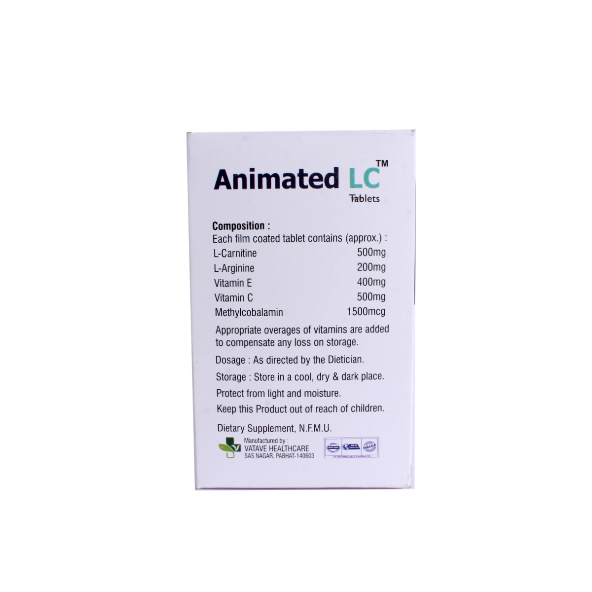 Animated LC Tablet 10's, Pack of 10 TABLETS Animated LC Tablet 10's, Pack of 10 TABLETS