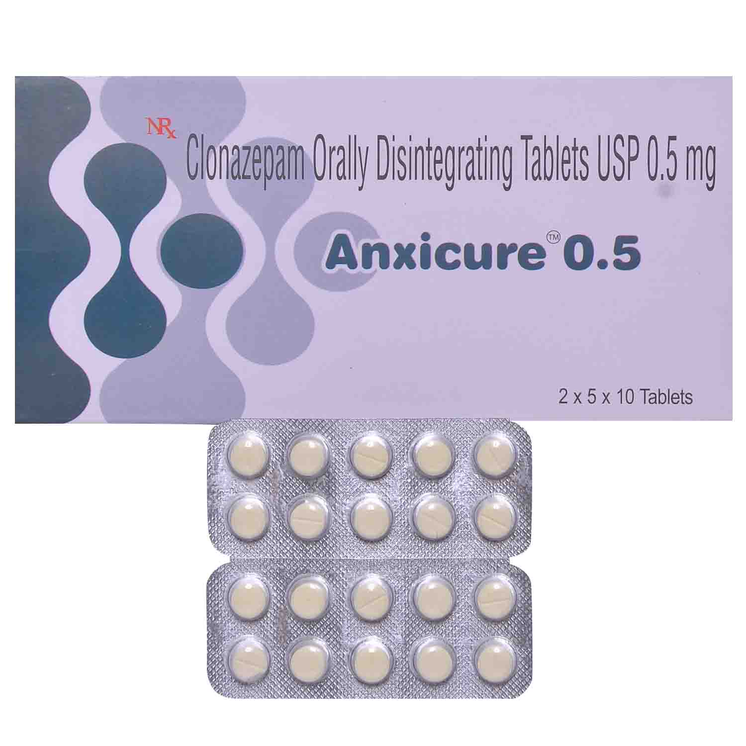 Anxicure 0.5mg Tablet 10's, Pack of 10 TABLETS Anxicure 0.5mg Tablet 10's, Pack of 10 TABLETS