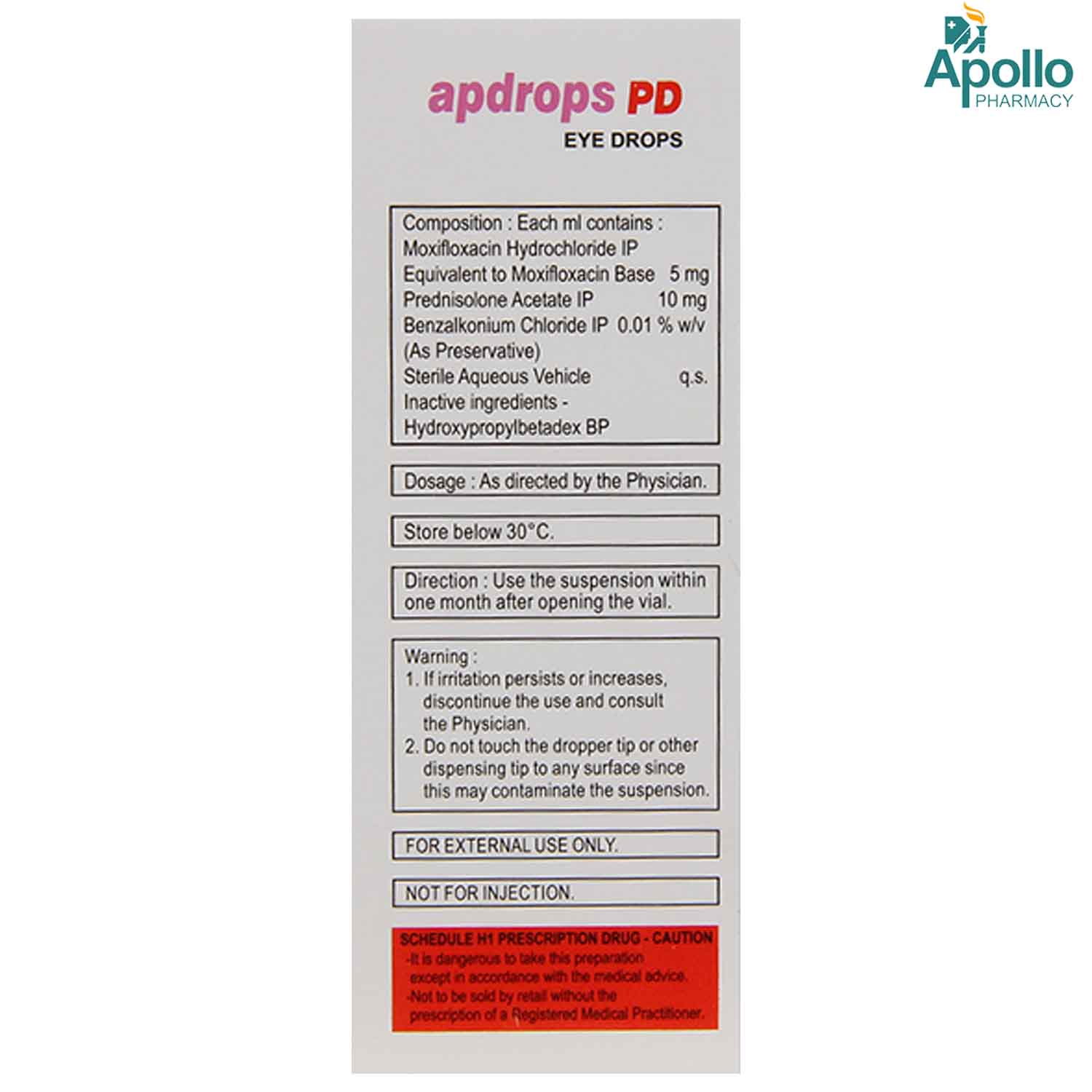 Apdrops PD Eye Drops 10 ml, Pack of 1 DROPS Apdrops PD Eye Drops 10 ml, Pack of 1 DROPS