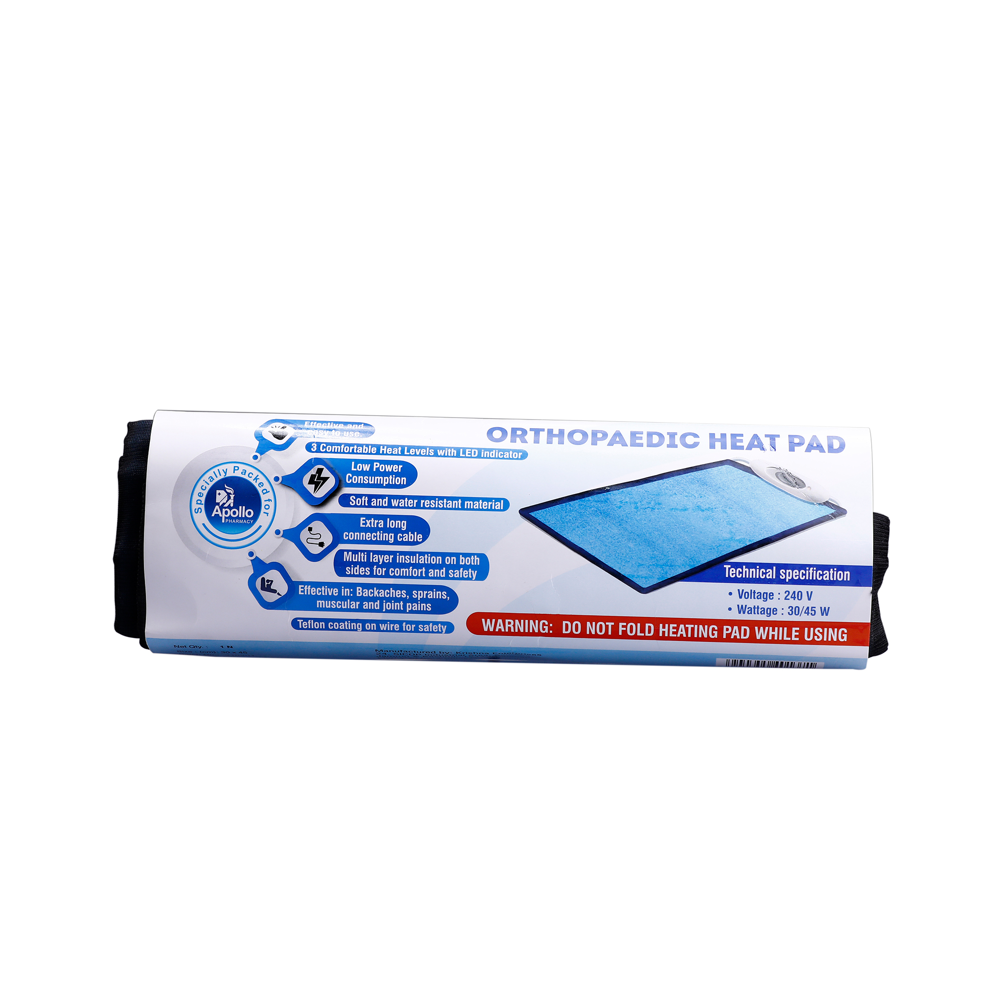 Apollo Pharmacy Orthopaedic Heat Pad, 1 Count Price, Uses, Side Effects