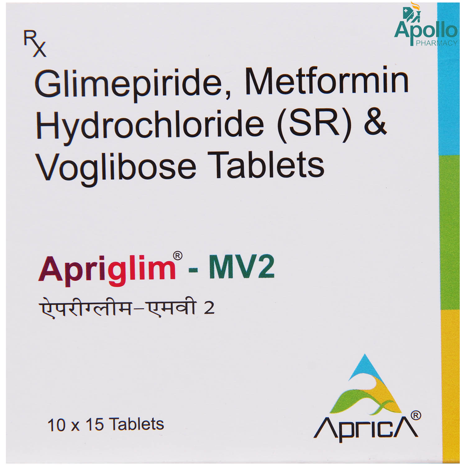 Buy Apriglim-MV 2 Tablet 15's Online