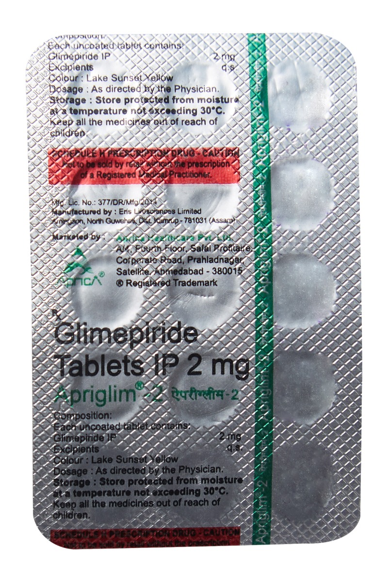 Apriglim-2 Tablet 15's, Pack of 15 TabletS Apriglim-2 Tablet 15's, Pack of 15 TabletS