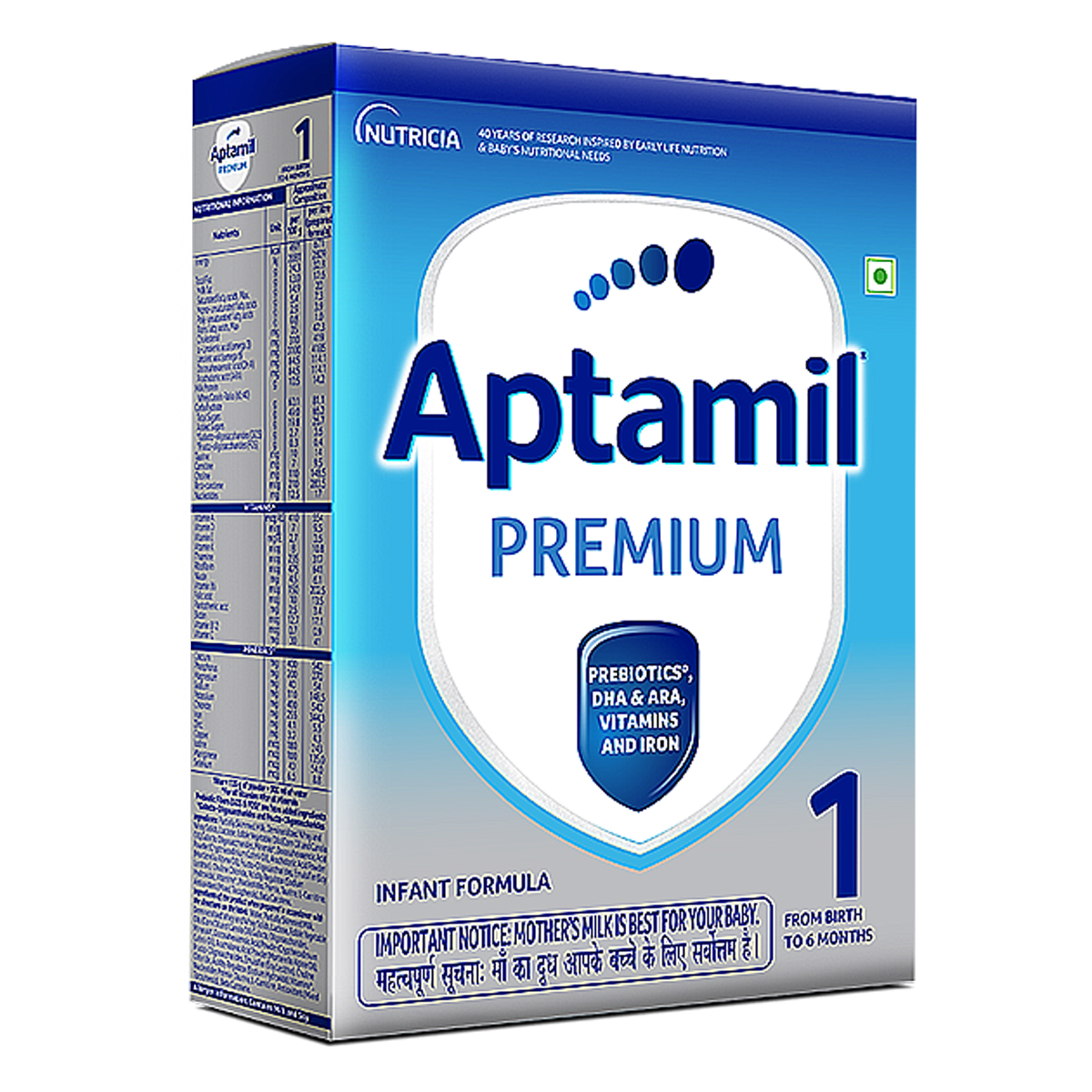 Aptamil Premium Infant Formula Stage 1 Powder, 400 gm Refill Pack, Pack of 1 Aptamil Premium Infant Formula Stage 1 Powder, 400 gm Refill Pack, Pack of 1