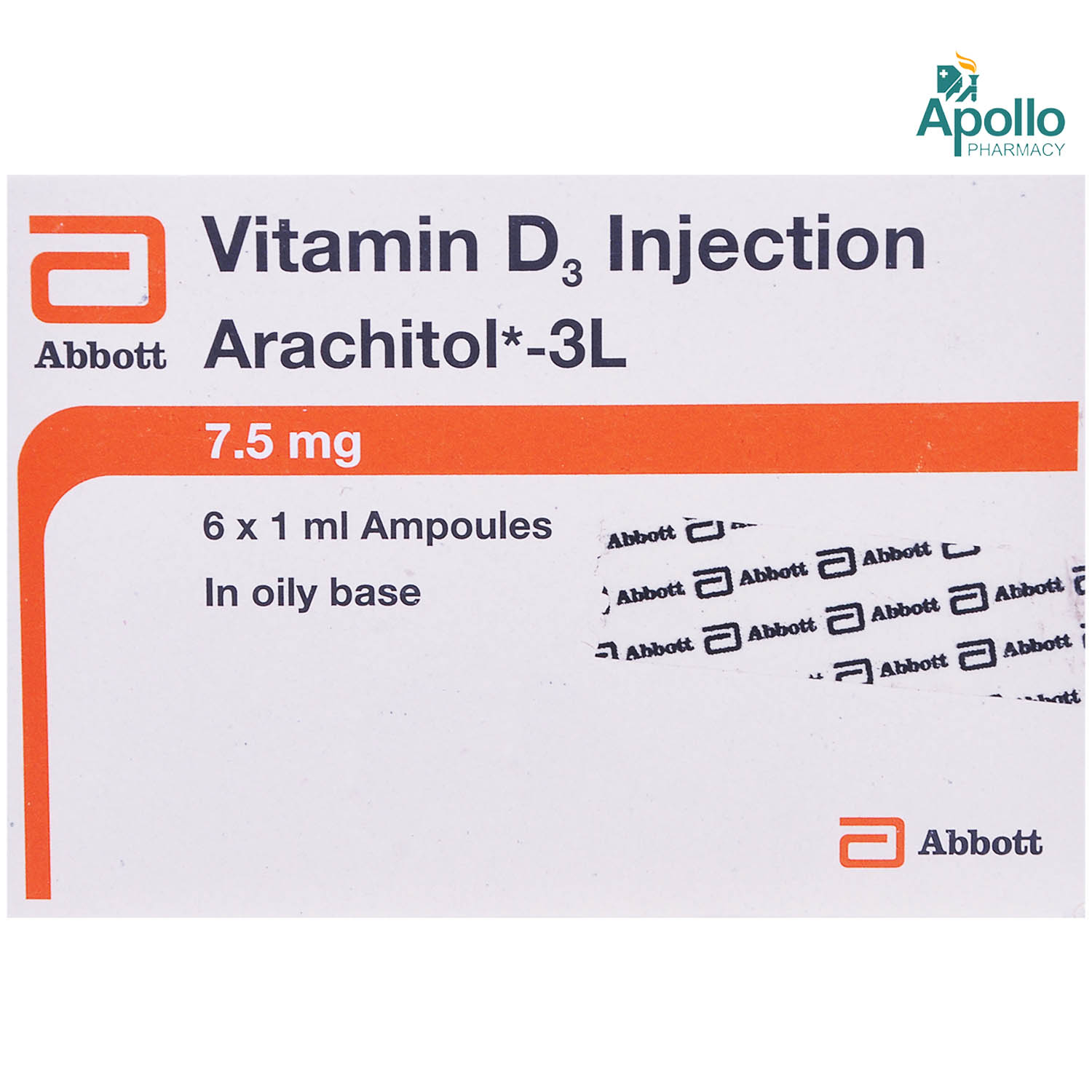 Arachitol 3L Injection 6 x 1 ml , Pack of 6 Arachitol 3L Injection 6 x 1 ml , Pack of 6