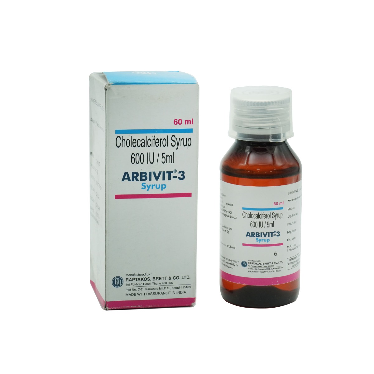 Arbivit 3 Syrup 60 ml, Pack of 1