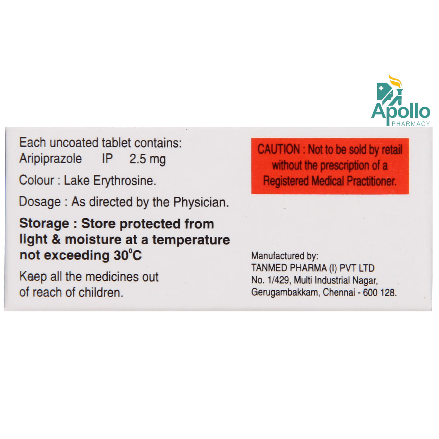 Arifine-2.5 Tablet 10's, Pack of 10 TABLETS Arifine-2.5 Tablet 10's, Pack of 10 TABLETS