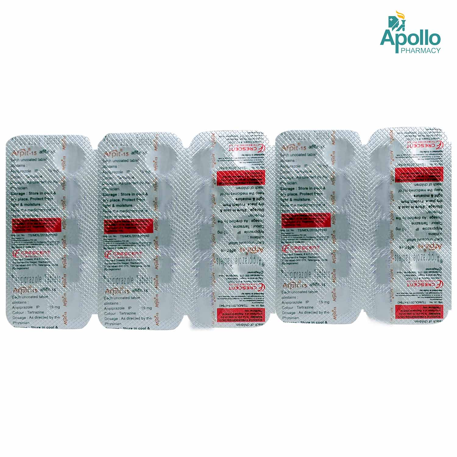 Arpit-15 Tablet 10's, Pack of 10 TABLETS Arpit-15 Tablet 10's, Pack of 10 TABLETS