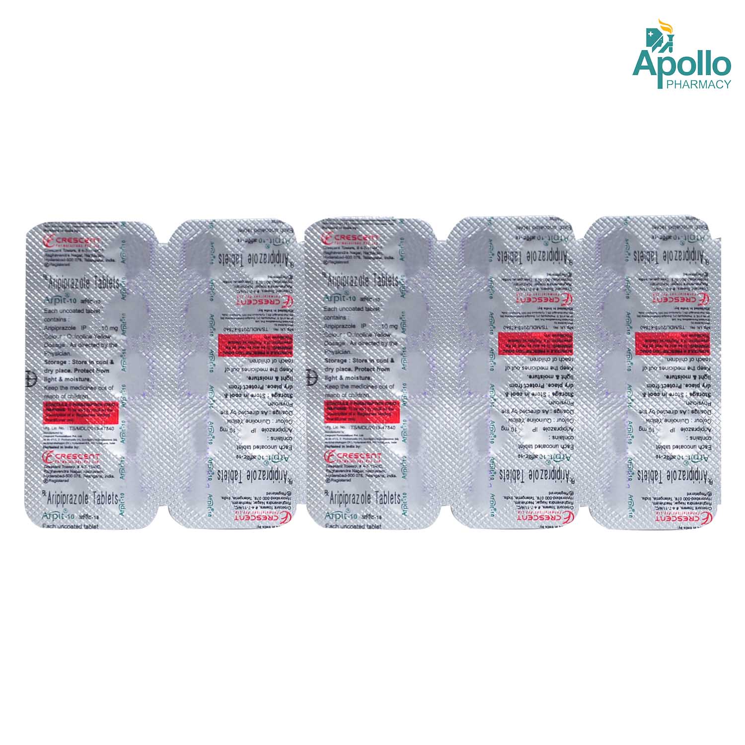 Arpit 10 Tablet 10's, Pack of 10 TABLETS Arpit 10 Tablet 10's, Pack of 10 TABLETS