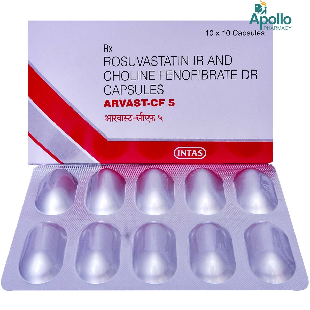 Arvast-CF 5 Capsule 10's, Pack of 10 Arvast-CF 5 Capsule 10's, Pack of 10