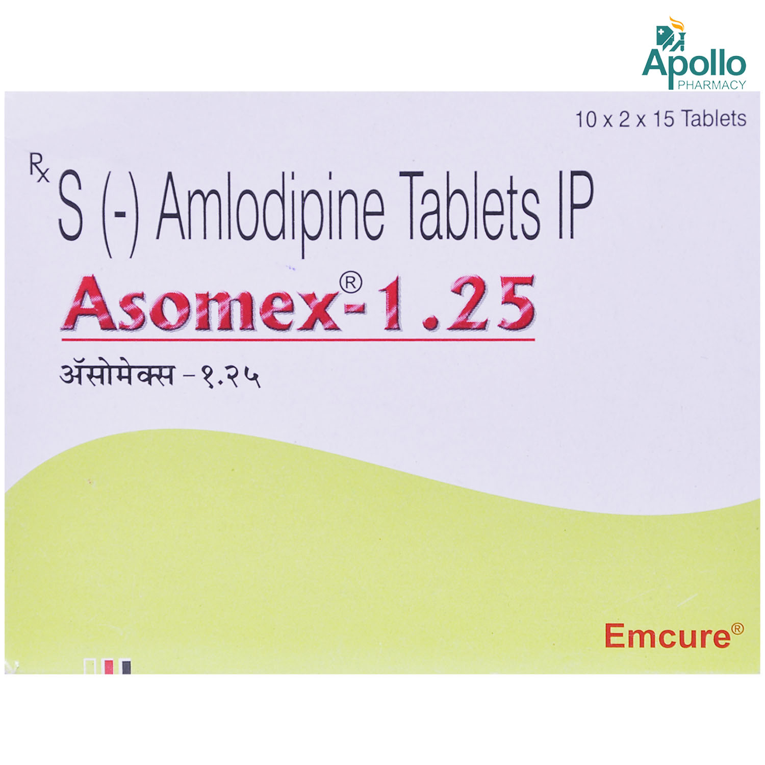 Buy Asomex-1.25 Tablet 15's Online