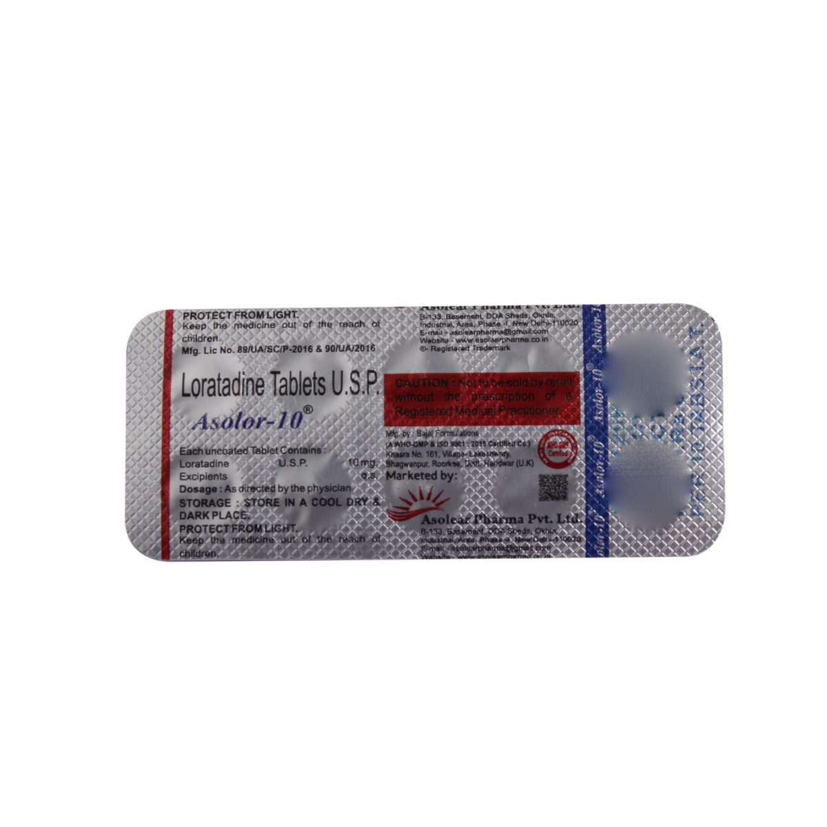 Asolor 10mg Tablet 10's, Pack of 10 TabletS Asolor 10mg Tablet 10's, Pack of 10 TabletS