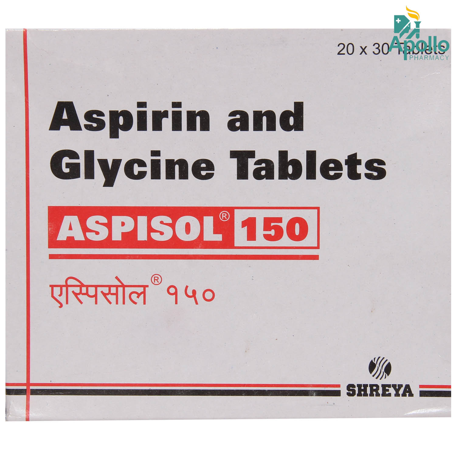 Buy Aspisol 150 mg Tablet 30's Online