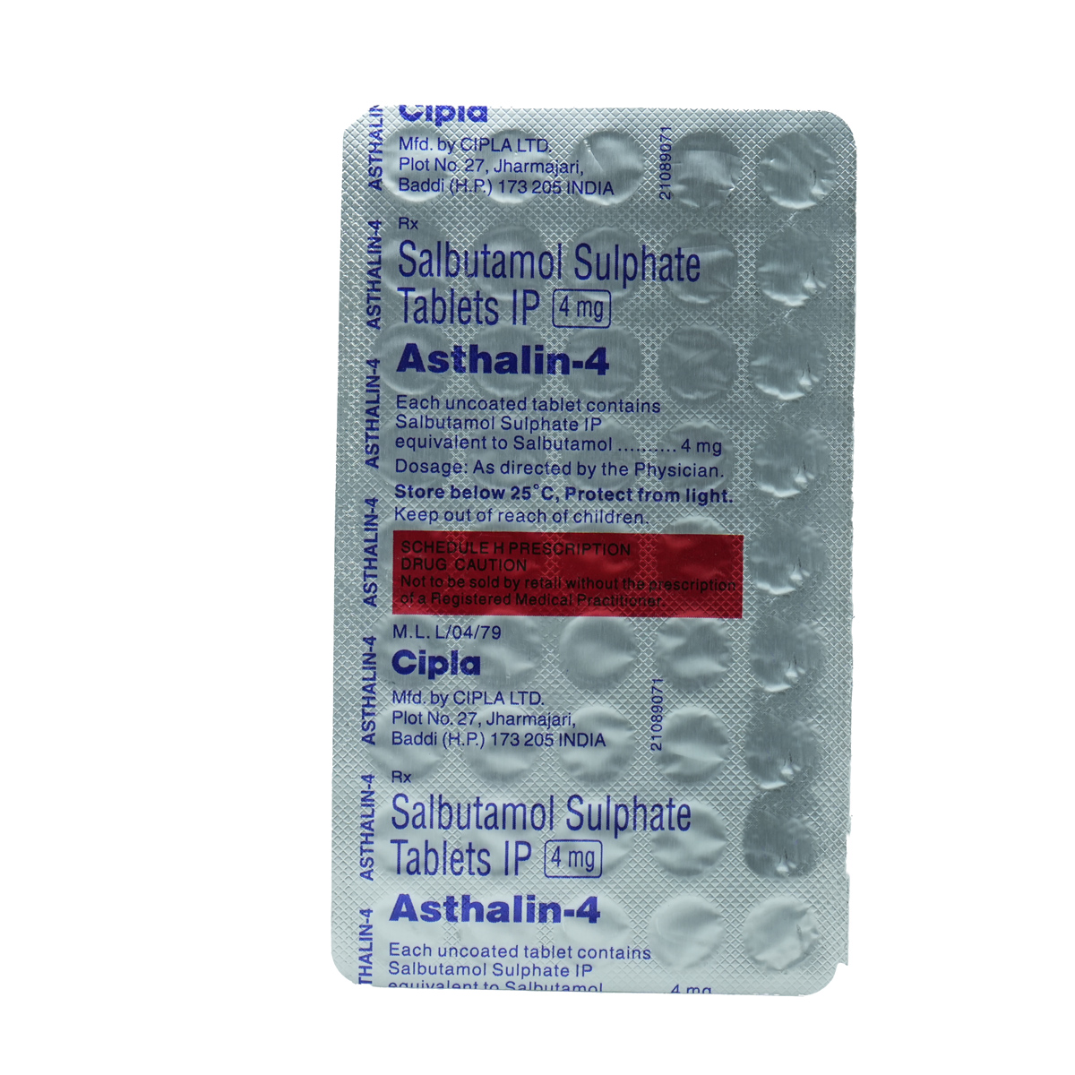 Asthalin-4 Tablet 45's, Pack of 45 TABLETS Asthalin-4 Tablet 45's, Pack of 45 TABLETS