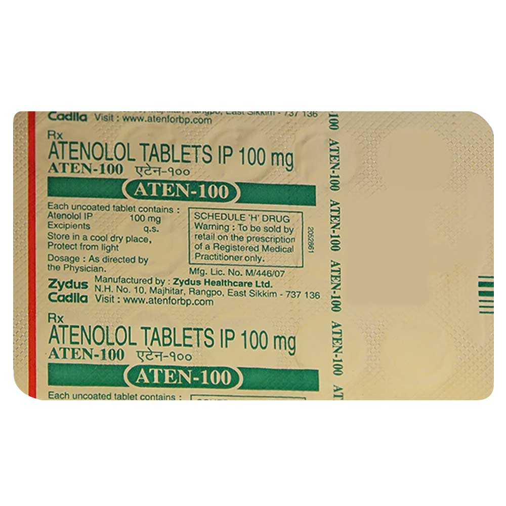 Aten-100 Tablet 14's, Pack of 14 TabletS Aten-100 Tablet 14's, Pack of 14 TabletS