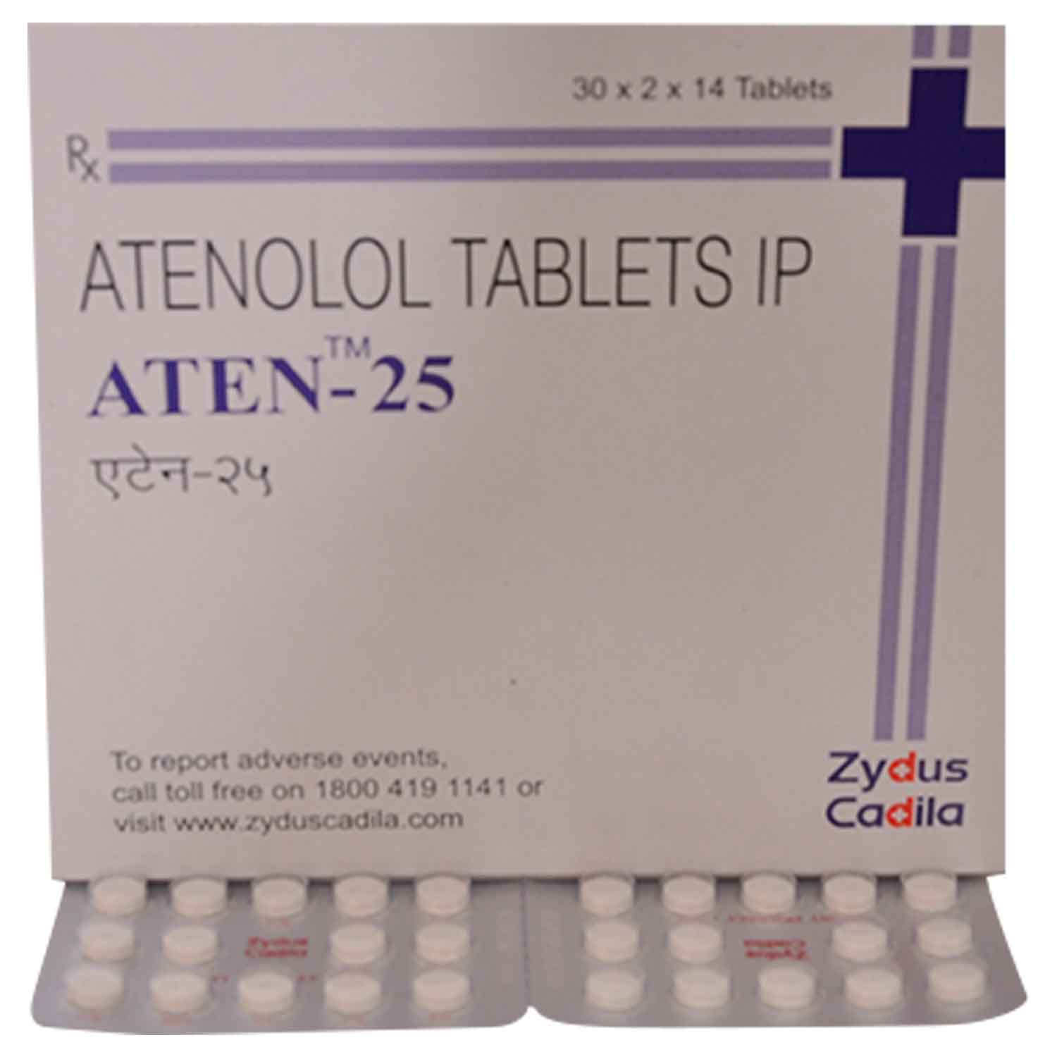 Atenex 25 Tablet 14's, Pack of 14 TABLETS Atenex 25 Tablet 14's, Pack of 14 TABLETS