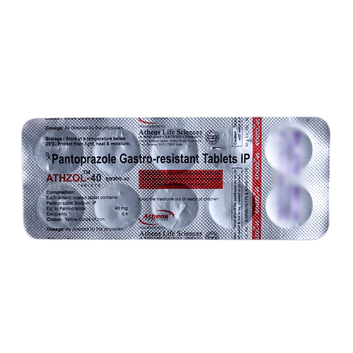 Buy Athzol 40 Tablet 10's Online