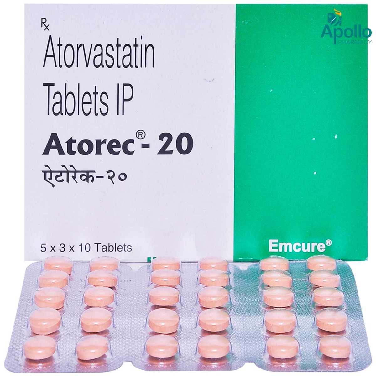 Atorec-20 Tablet 10's, Pack of 10 TABLETS Atorec-20 Tablet 10's, Pack of 10 TABLETS