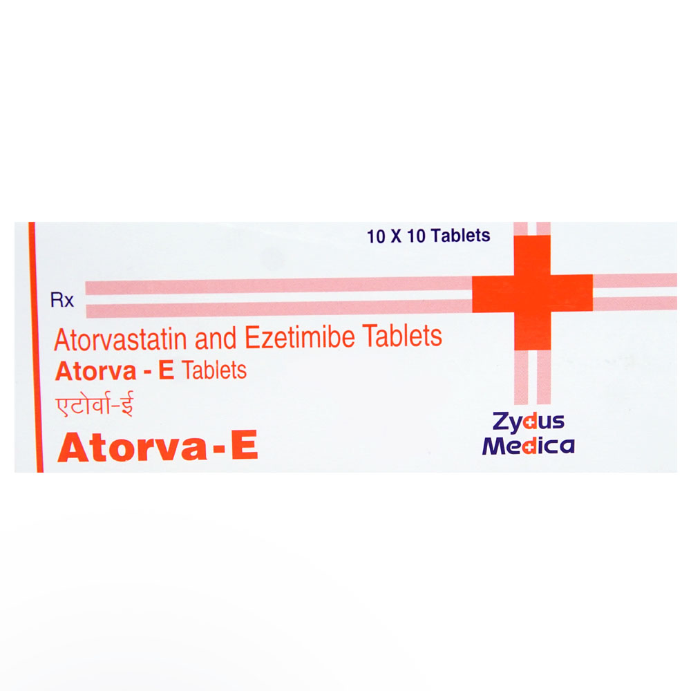 Atorva-E Tablet 10's, Pack of 10 TABLETS Atorva-E Tablet 10's, Pack of 10 TABLETS