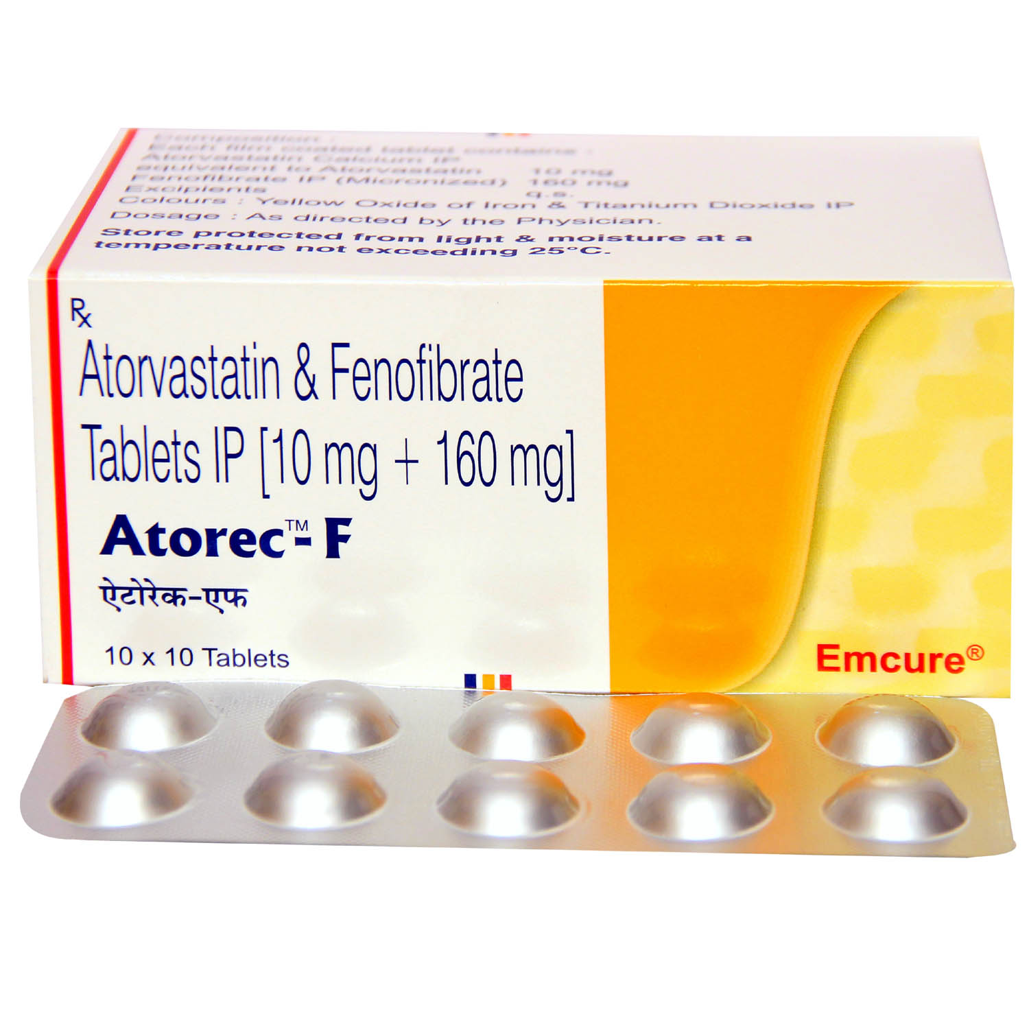 Atorec F Tablet 10's, Pack of 10 TABLETS Atorec F Tablet 10's, Pack of 10 TABLETS