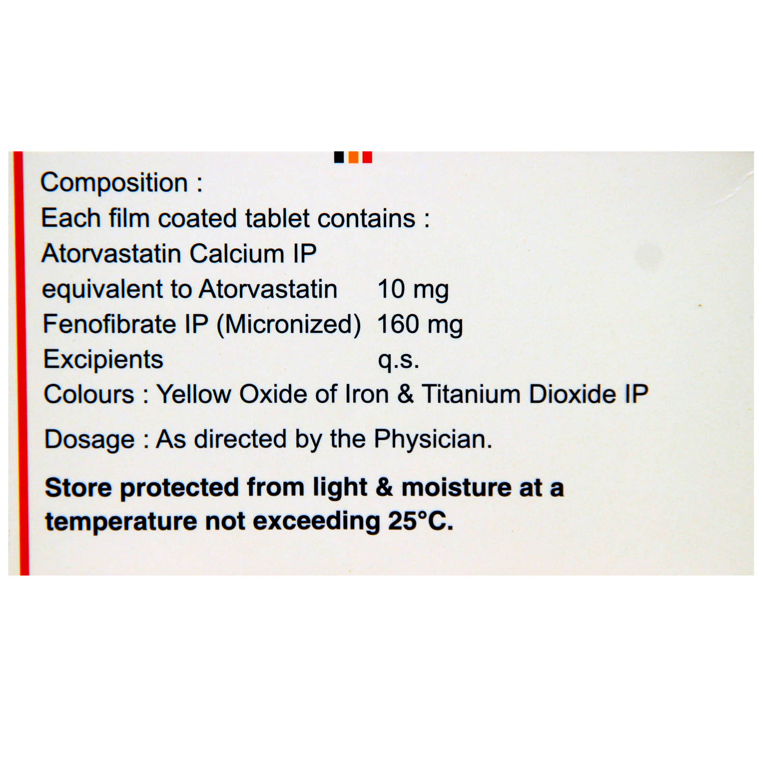 Atorec F Tablet 10's, Pack of 10 TABLETS Atorec F Tablet 10's, Pack of 10 TABLETS